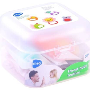 اسباب بازی نوزادی جغجغه دندانگیر 5 عددی هولی تویز Hola Toys مدل E318A _اسباب بازی نوزادی